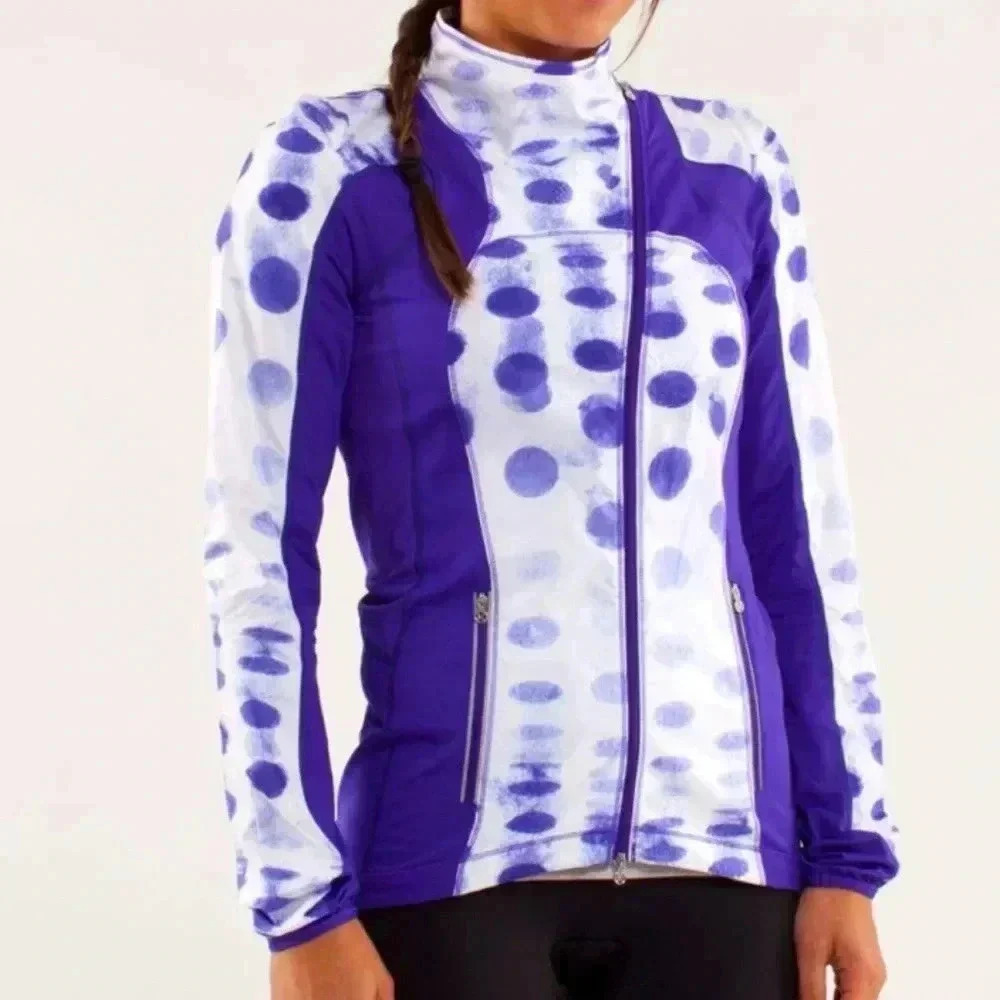 💜Lululemon Presta Packable Cycling Jacket EUC Size 6💜